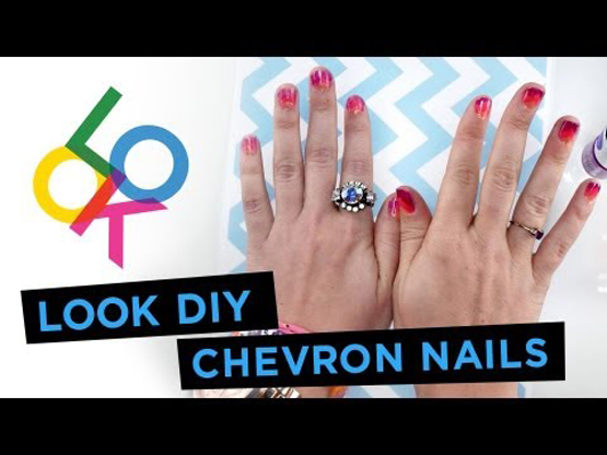 Chevron Nail DIY Video from LOOK TV - Factio MagazineFactio Magazine